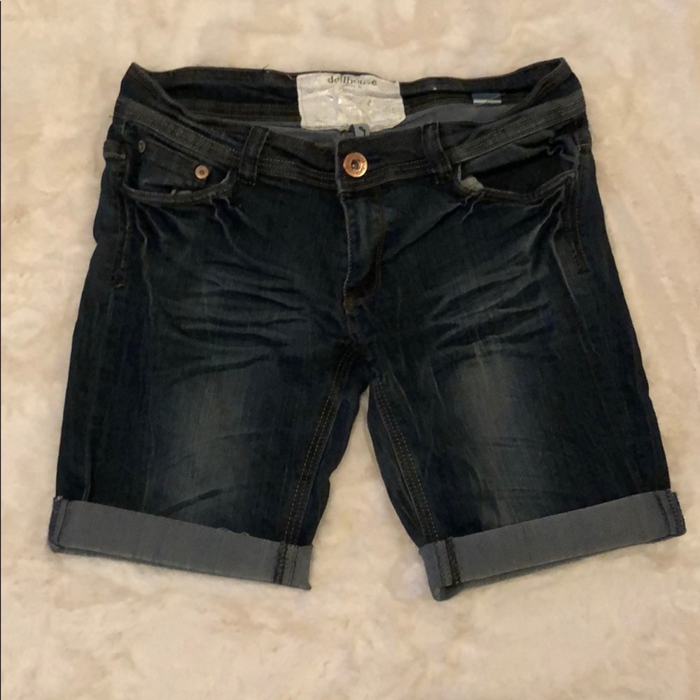 Denim Bermuda shorts